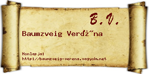 Baumzveig Veréna névjegykártya